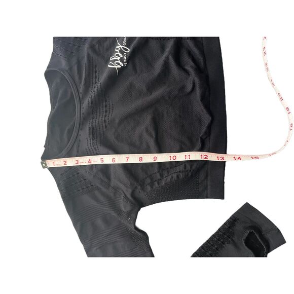 BBG Black Seamless Crop Top & Leggings Set - Size Large - Picture 5 of 7